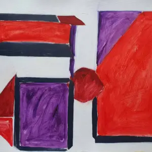 Purple Red Black White ⅠⅠⅠ